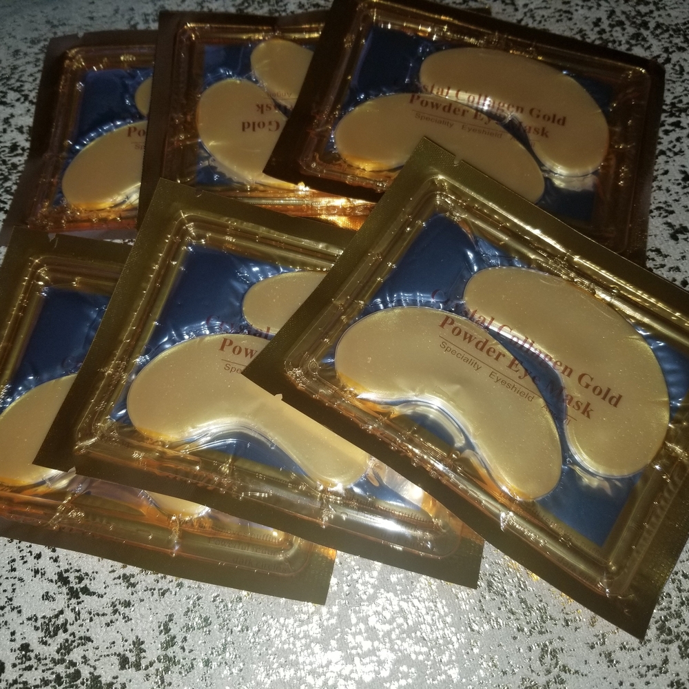 Gold Eye Mask Set - Picture 1 of 1